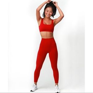 Set Active SOLD OUT RED Leggings